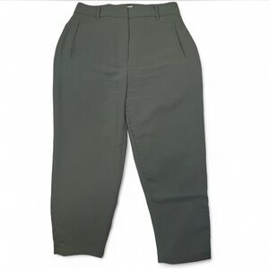 Wilfred Aritzia Women’s Cropped Crepe High Rise Trouser Green Size 8